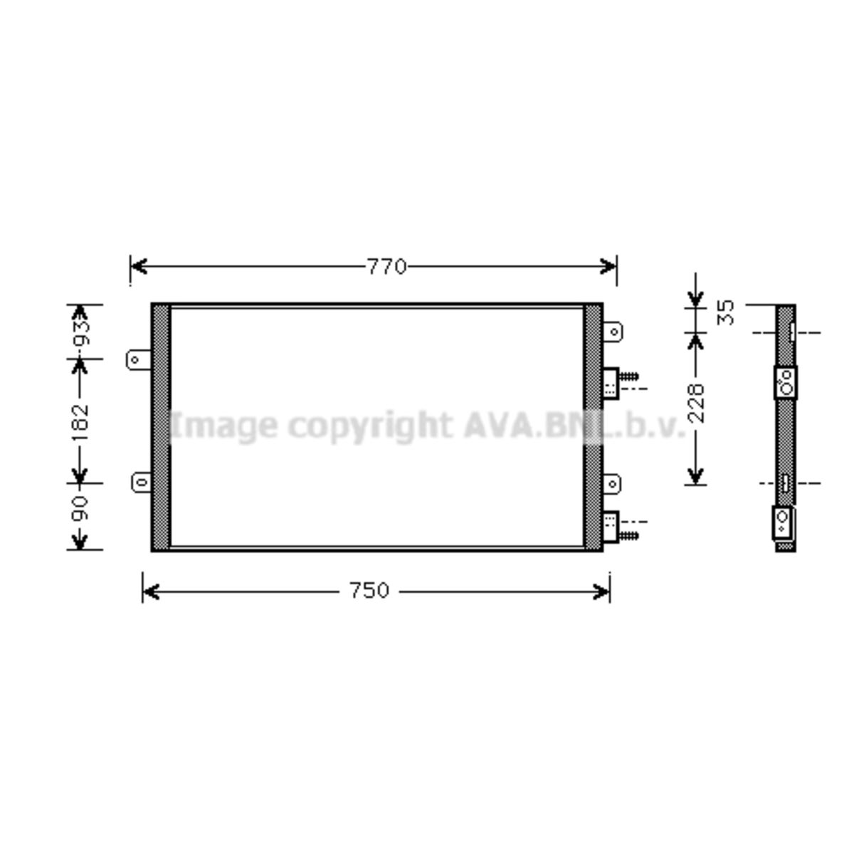 Image of Condensator, airconditioning
