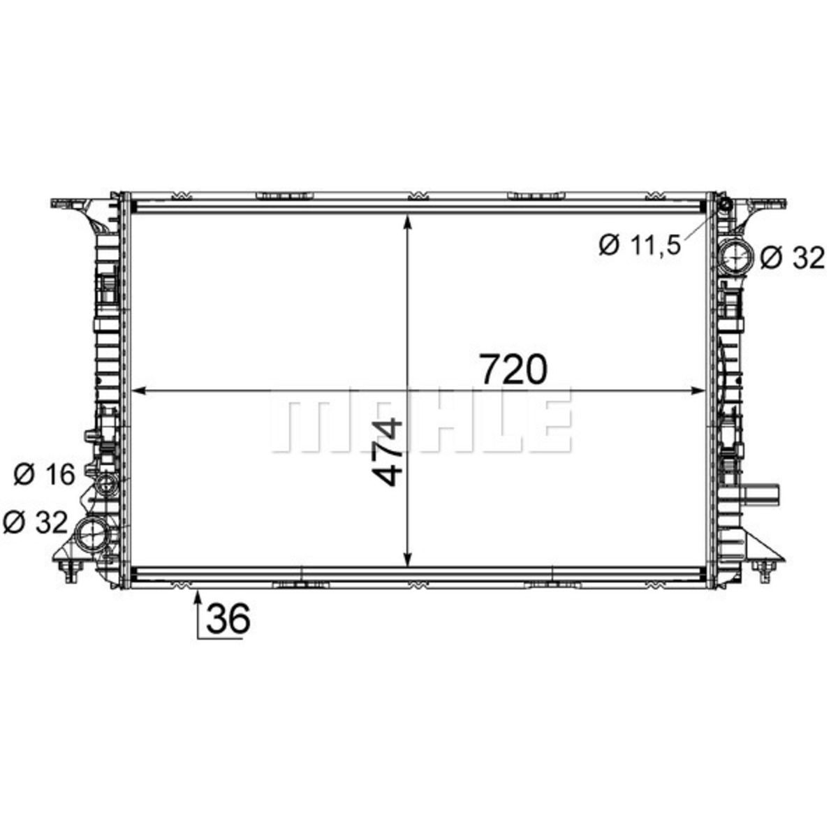 Image of Radiator, motorkoeling