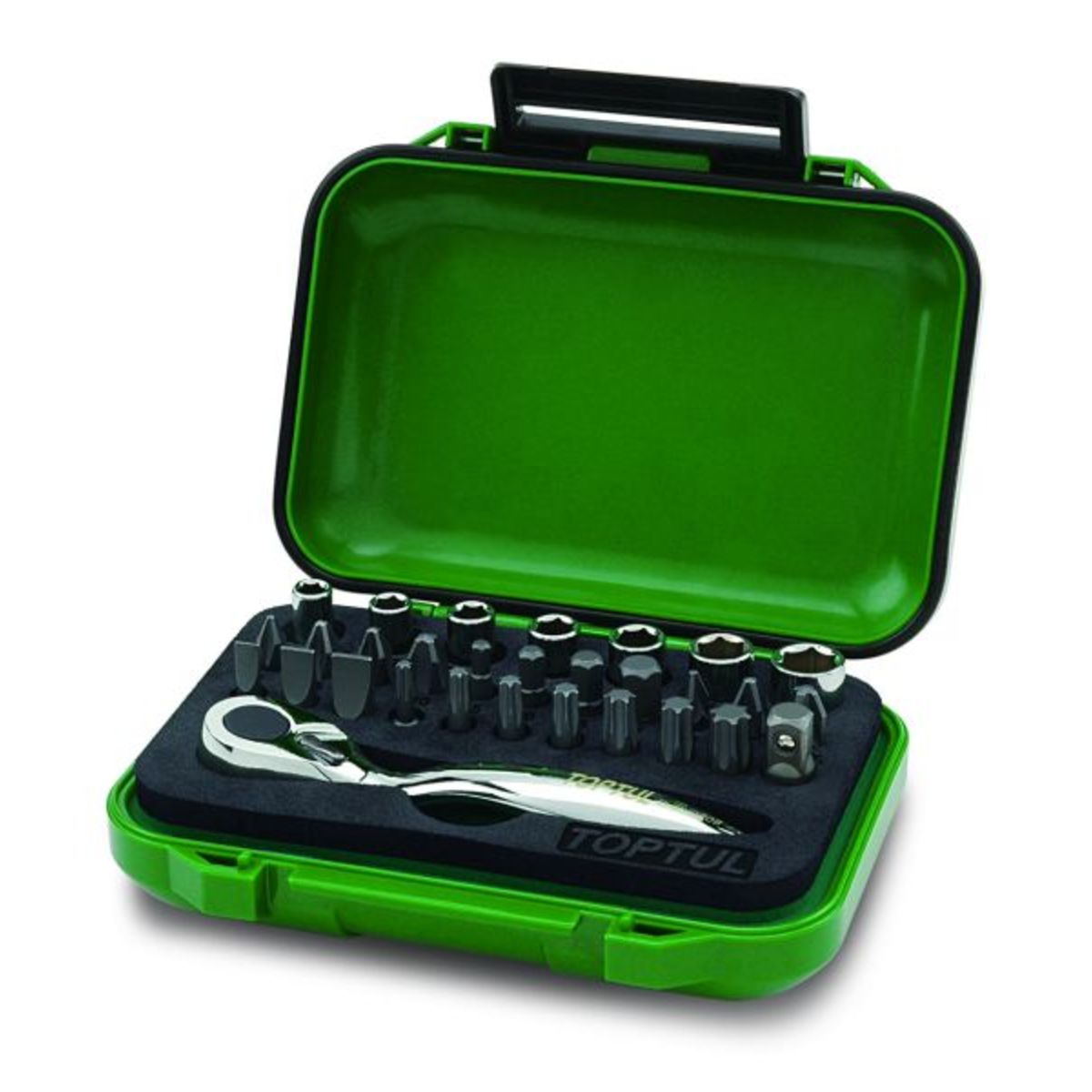 Image of Dopsleutelset  1/4 30 stuks (SL,PH,PZ,TORX,SQ)