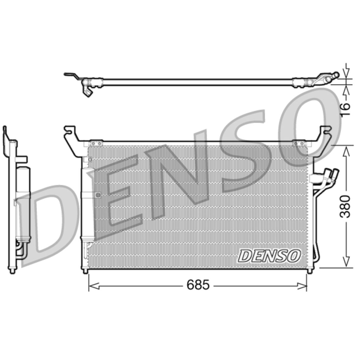 Kondensator, Klimaanlage DENSO DCN46013
