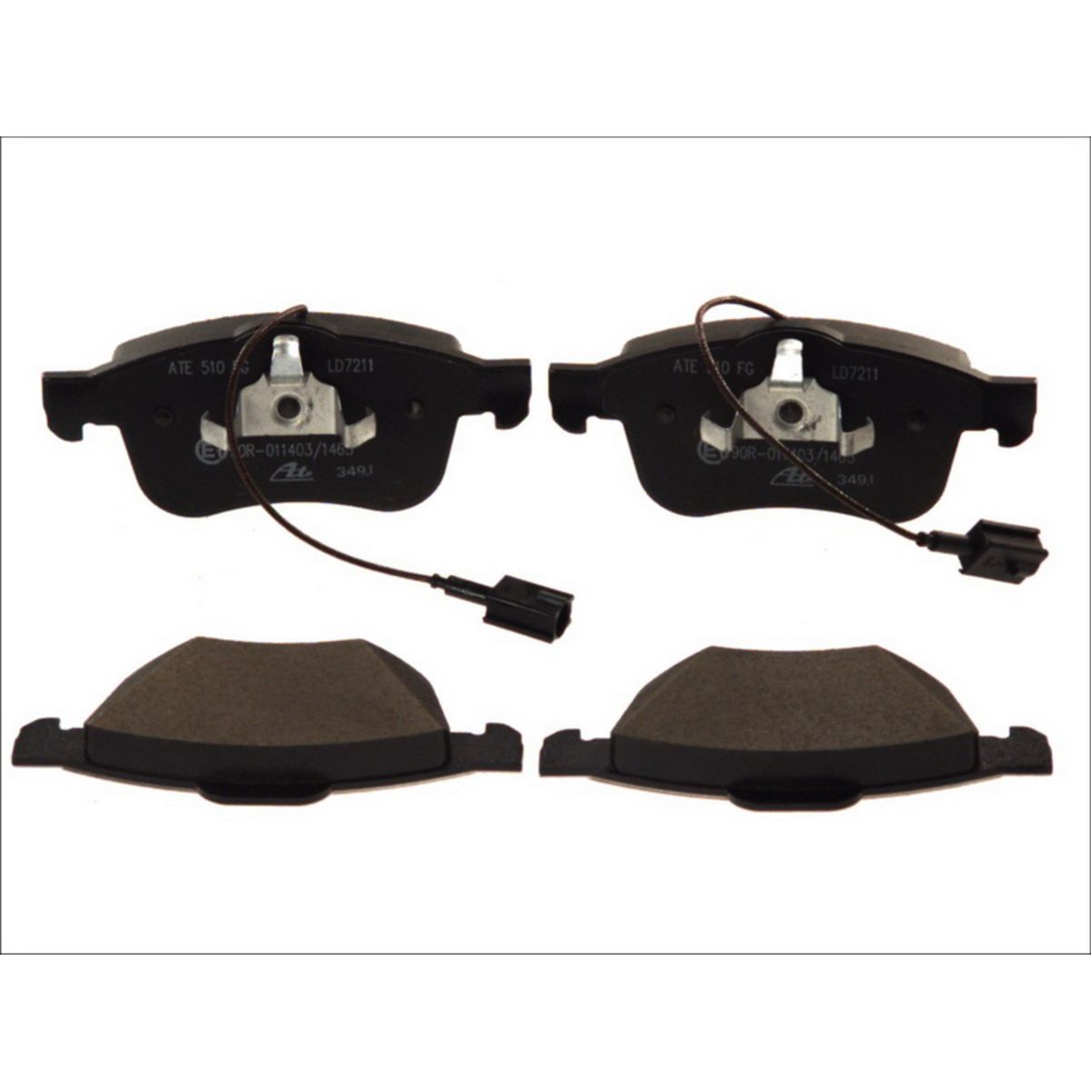 Set di pastiglie freno ATE 13.0470-7211.2, anteriore, Ceramica