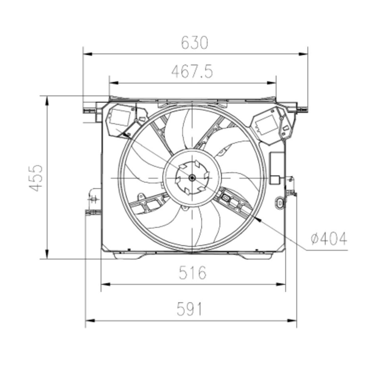 Nrf Koelventilatorwiel, Motorkoeling 47899