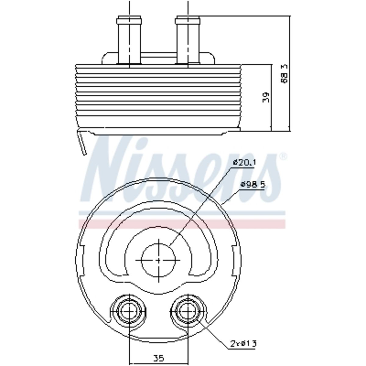 Olie radiator, motorolie