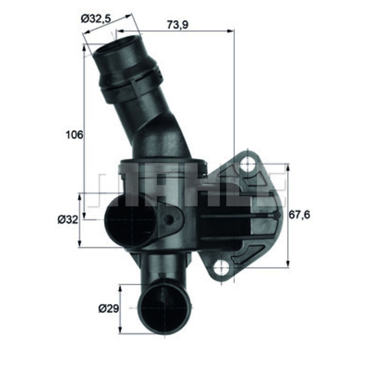 Mahle Thermostaat, Koelvloeistof Ti 6 80