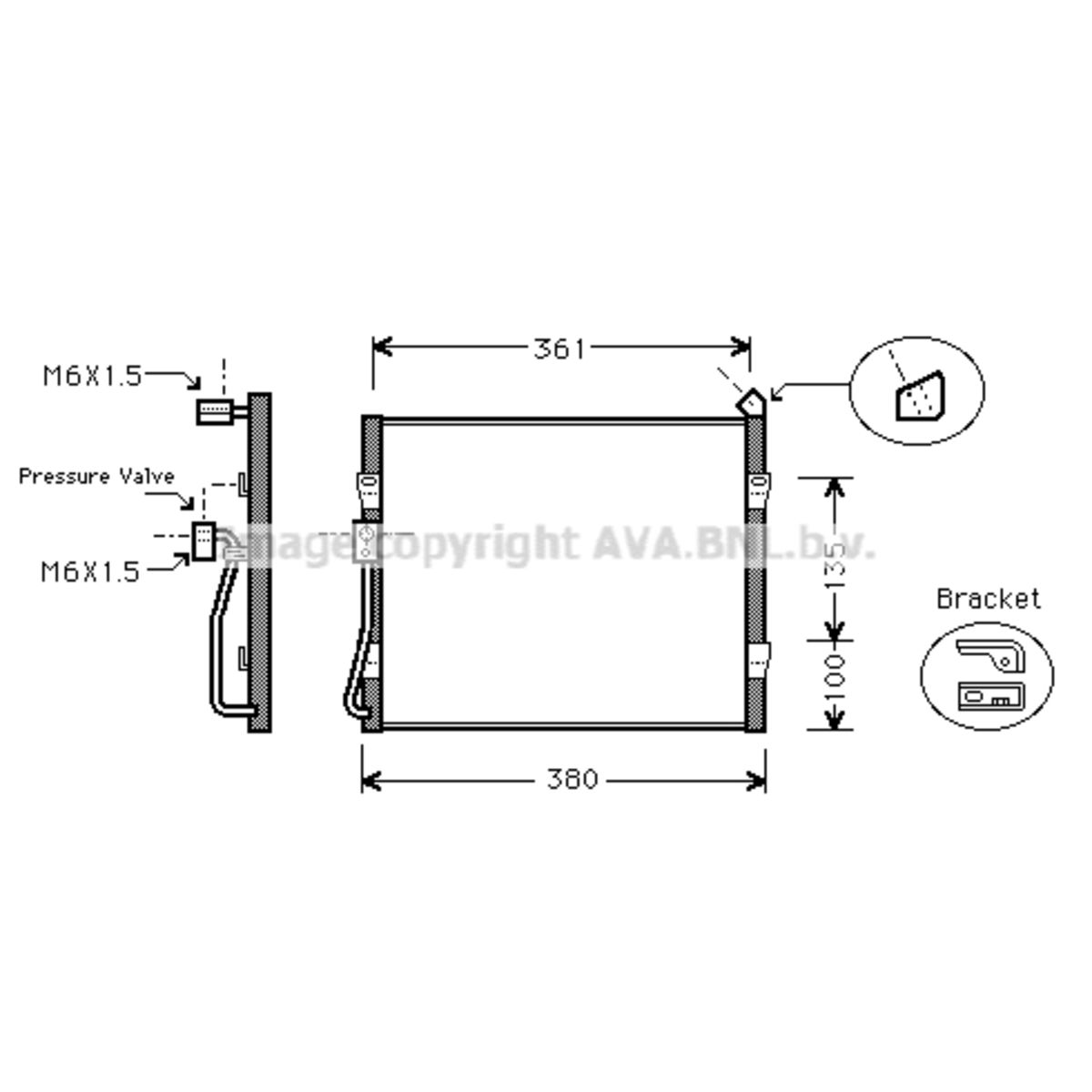 Image of Condensator, airconditioning   AVA