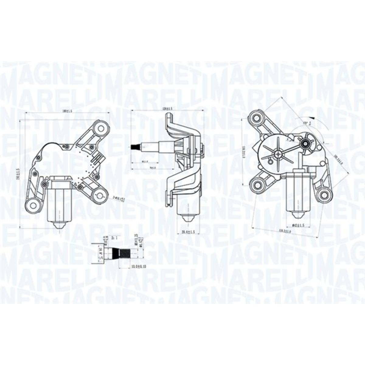 Magneti Marelli Ruitenwissermotor 064070700010