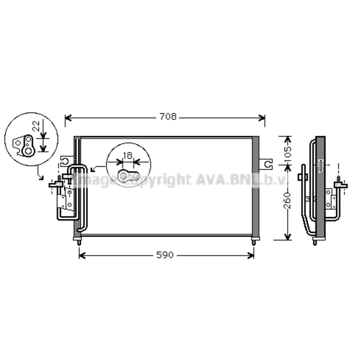 Image of Condensator, airconditioning   AVA