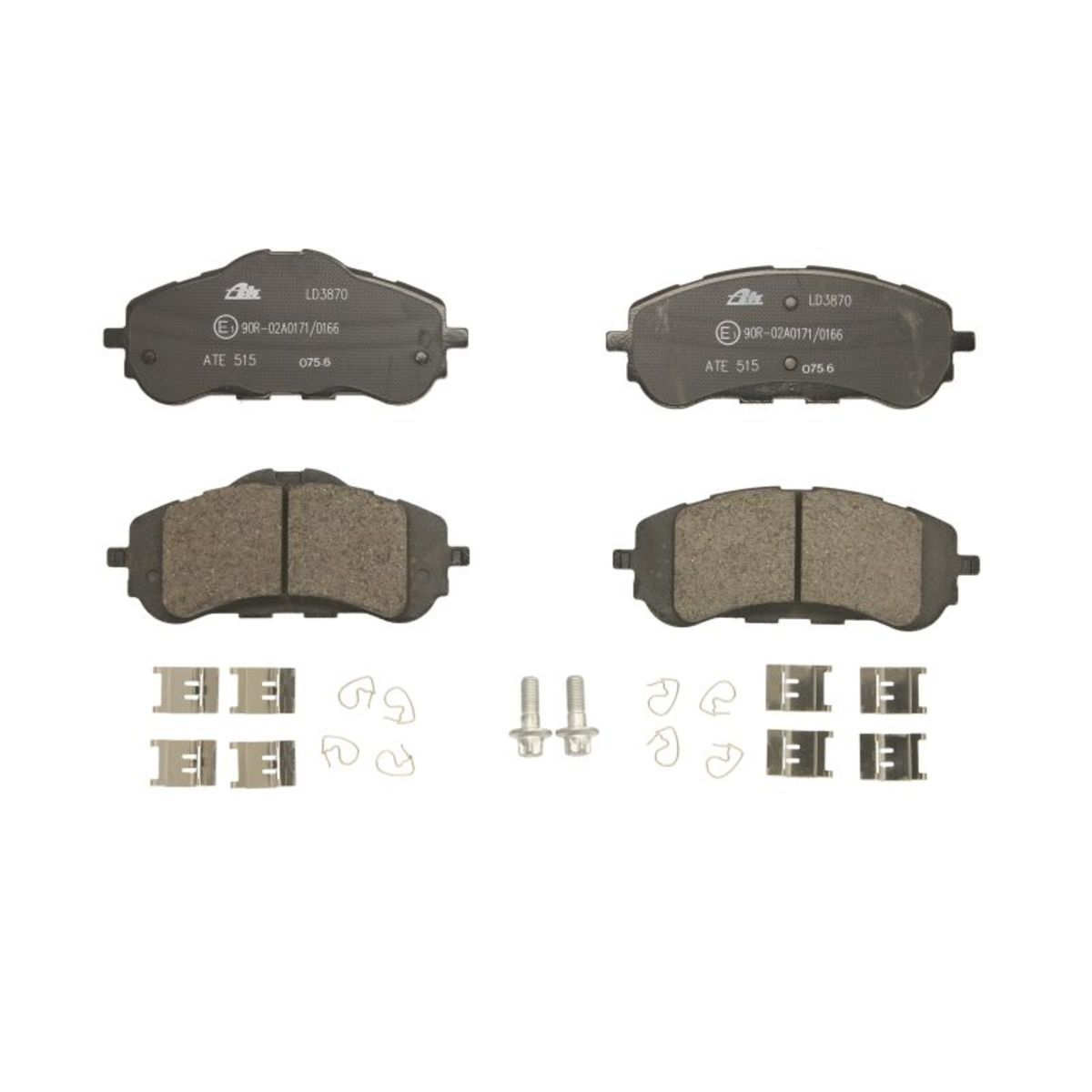 Bremsbelagsatz ATE 13.0470-3870.2, Vorne, Keramik
