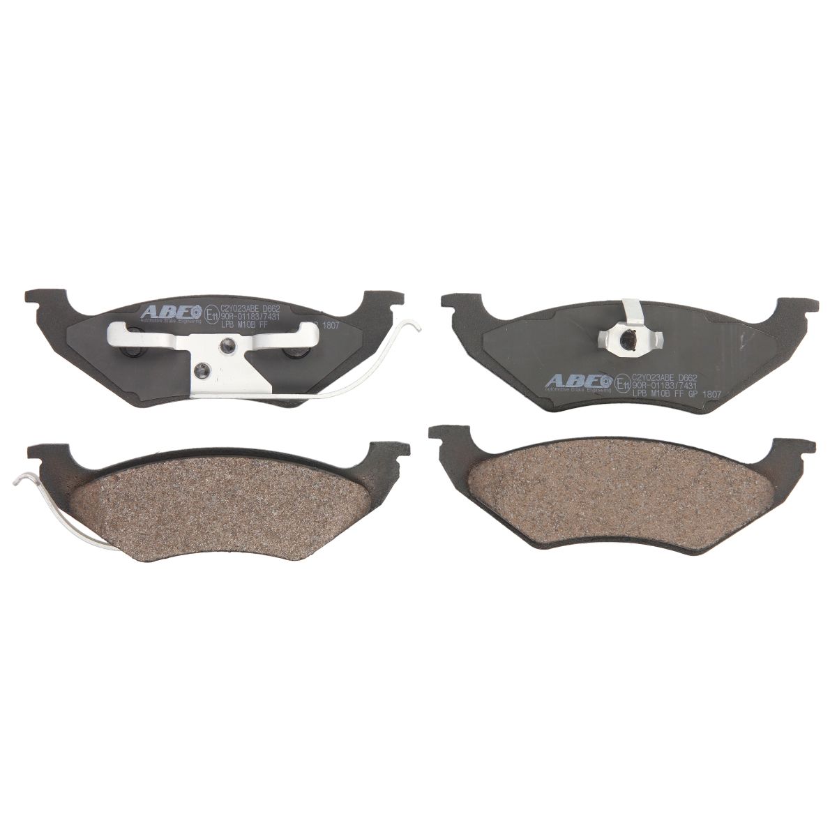 Bremsbelagsatz, Scheibenbremse ABE C2Y023ABE