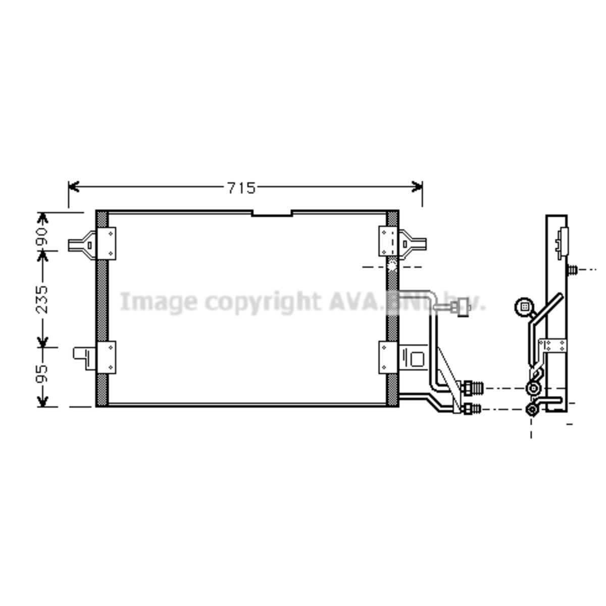 Image of Condensator, airconditioning   AVA