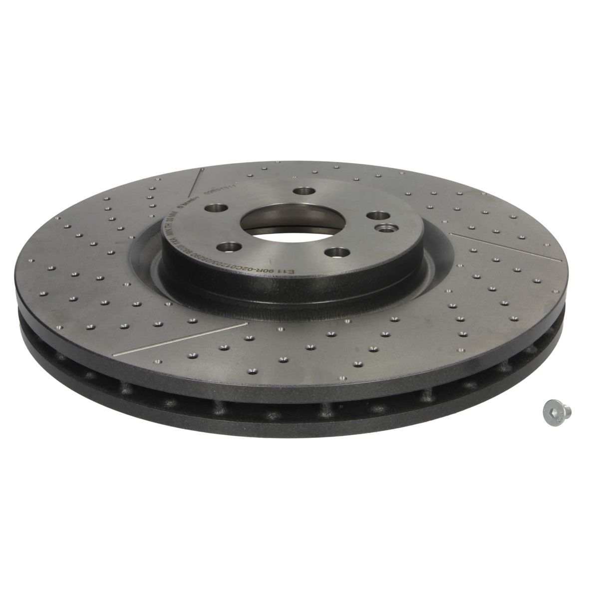 Disco freno BREMBO 09B91311 anteriore, ventilato, fessura, altamente carbonizzato, 1 Pezzo