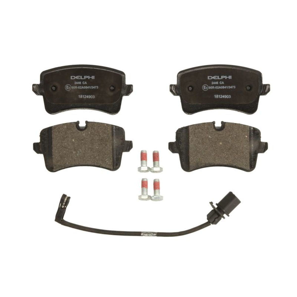Delphi Bremsbelagsatz Lp2446, Hinten