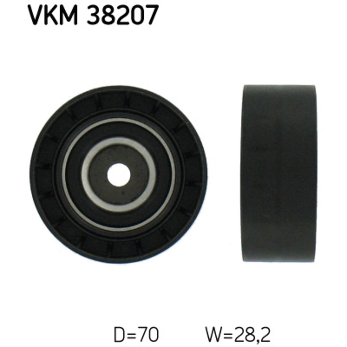 Image of Rondsel/geleiderpoelie, V-riem