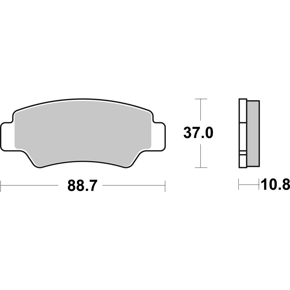 Bremsbelagsatz BREMBO 07KS09SD