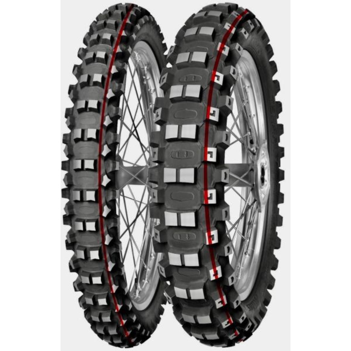 MITAS TERRA FORCE - MX MH medium hard red 110/90-19 TT 62M, Pneu moto Arrière