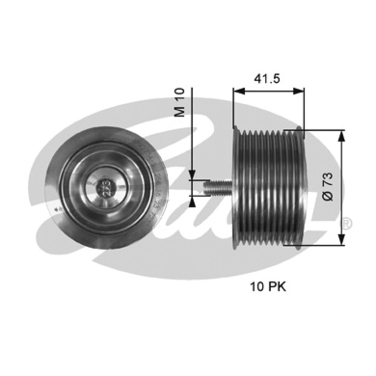 Image of Spanrol/geleiderpoelie, V-riem FleetRunner