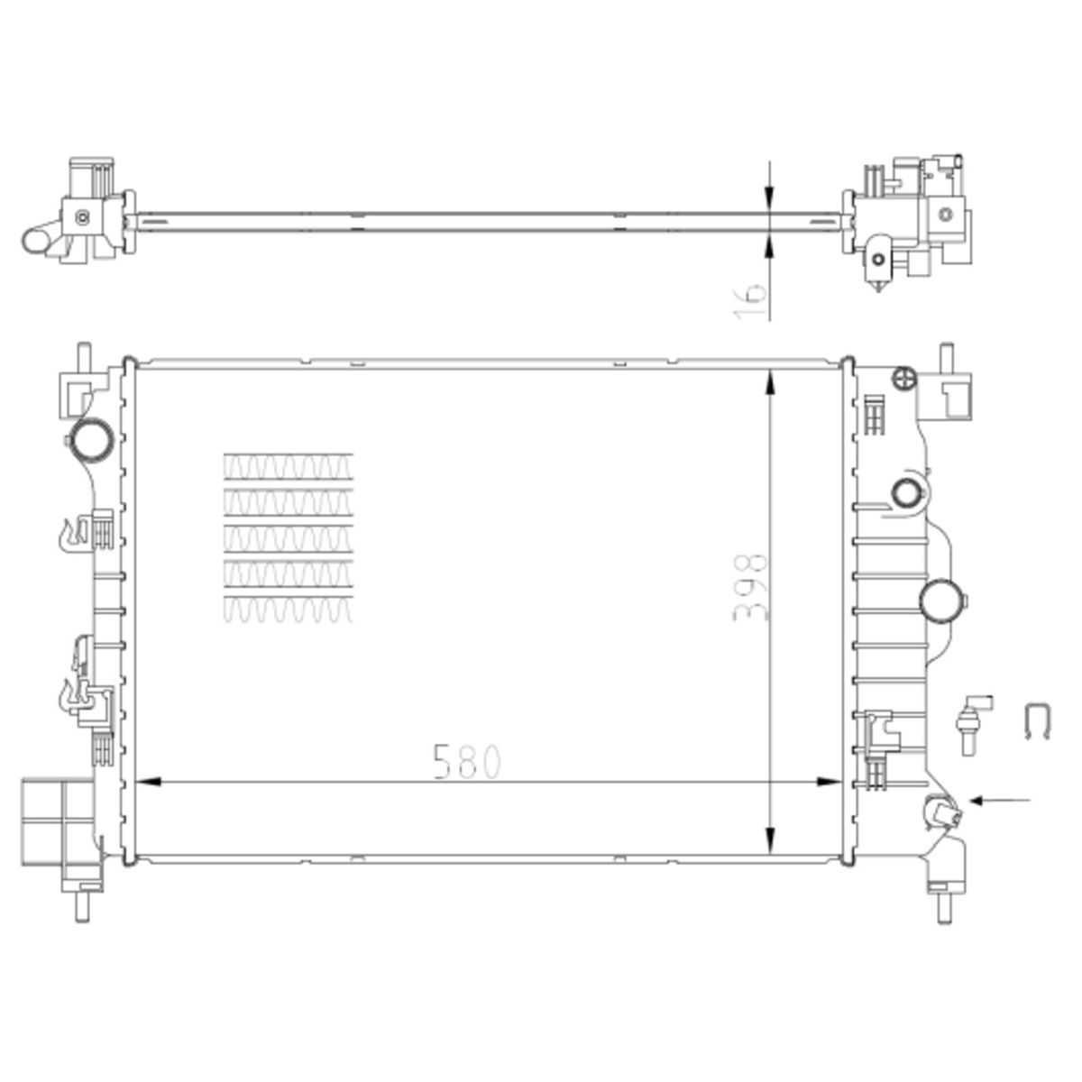 Image of Radiator, motorkoeling
