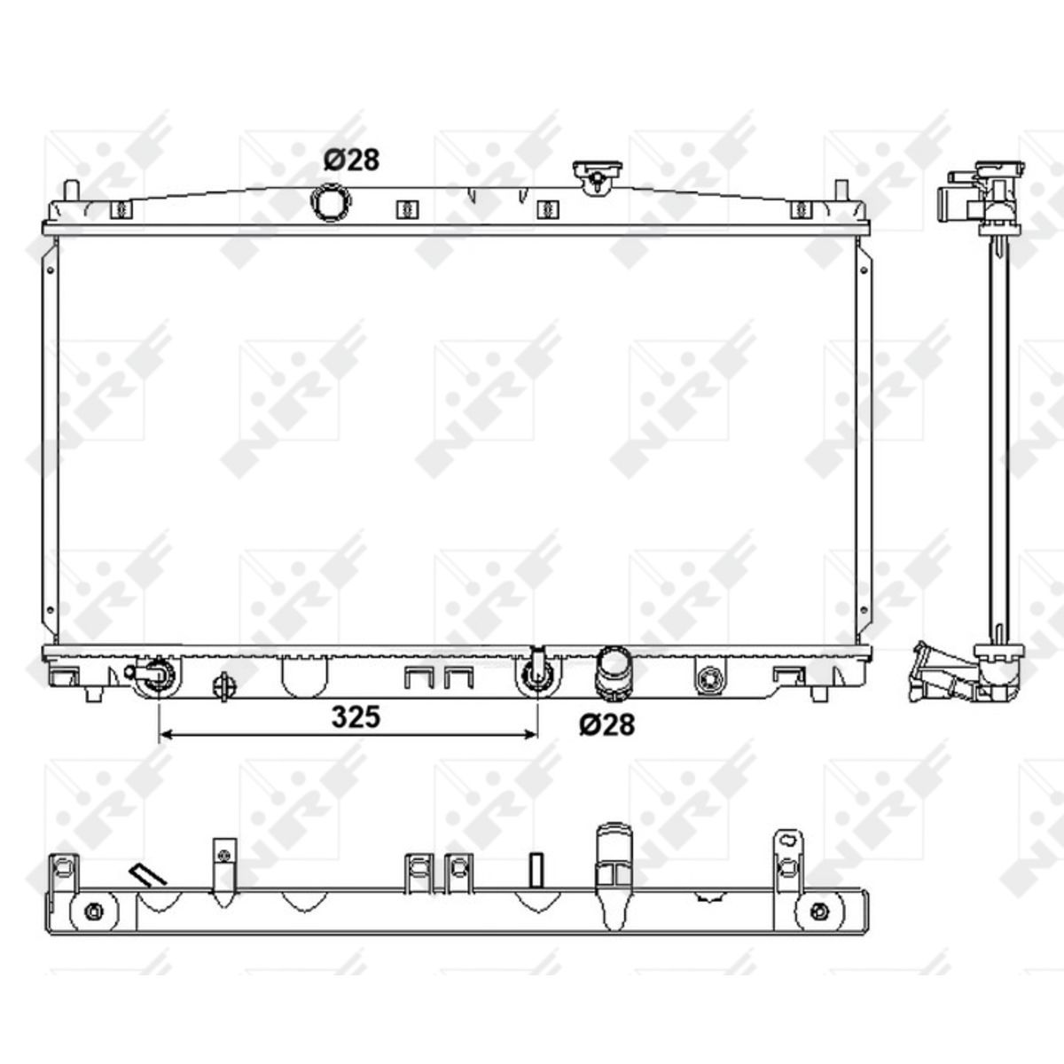Nrf Radiateur Moteur 53094