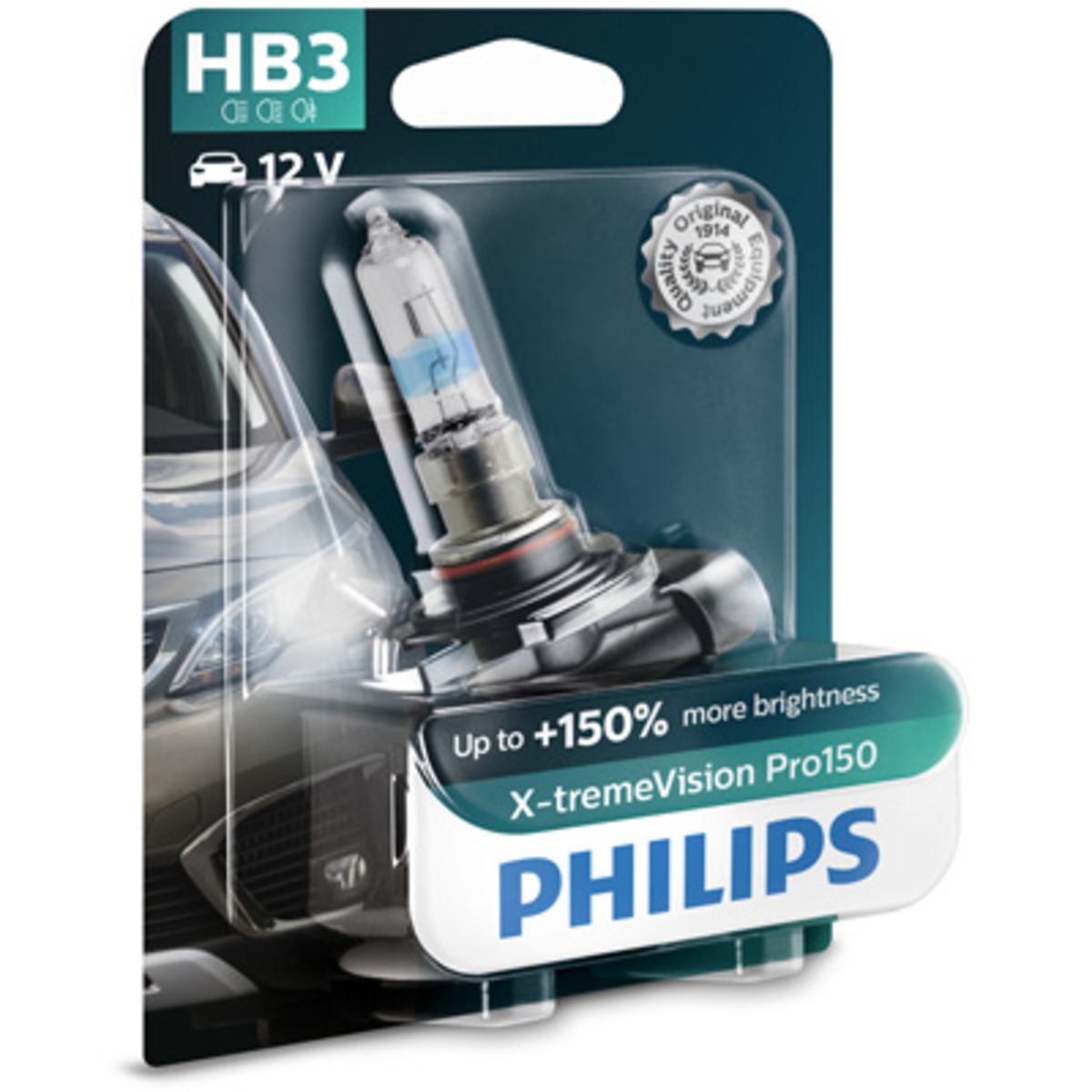 Ampoule halogène PHILIPS HB3 X-tremeVision Pro150 12V, 60W