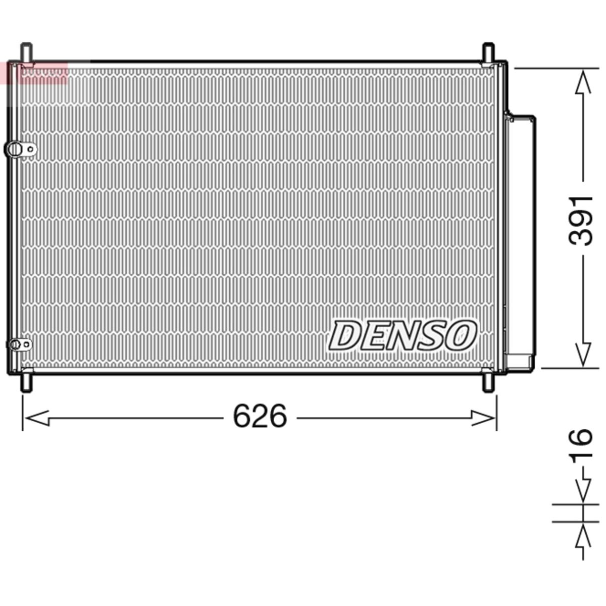 Denso Kondensator, Klimaanlage Dcn50041