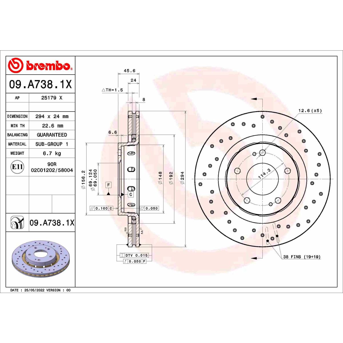 Image of Remschijf  , 1 stuk