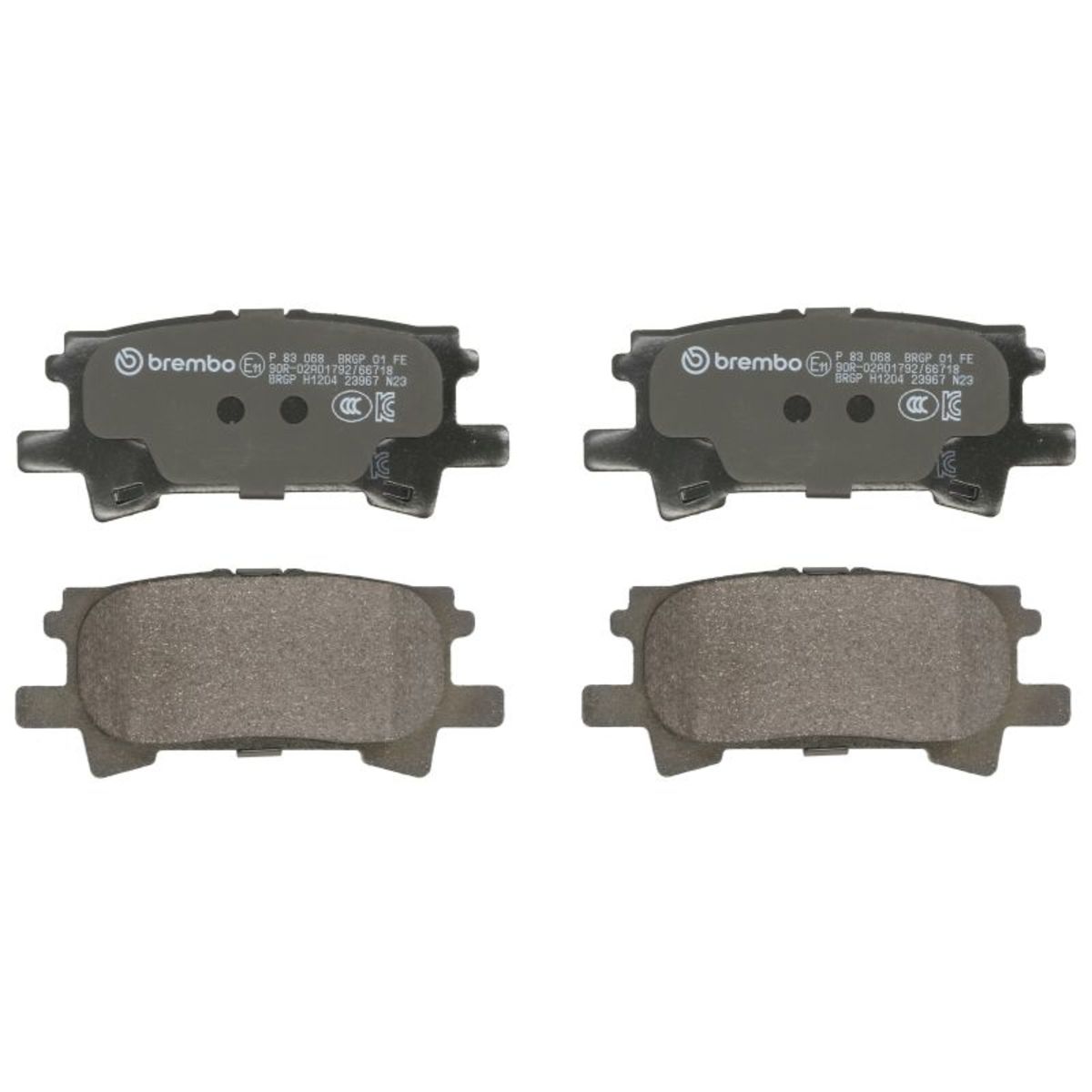 Brembo Jeu De Plaquettes De Frein P 83 068