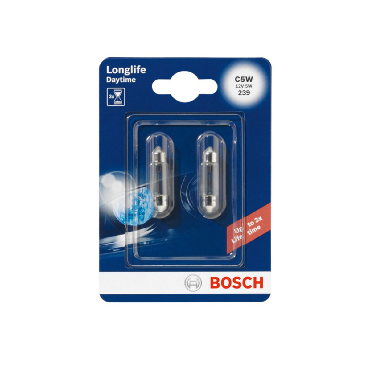 Image of P27/7w lamp  C5W Longlife Daytime 12V/5W, 2 Stuk