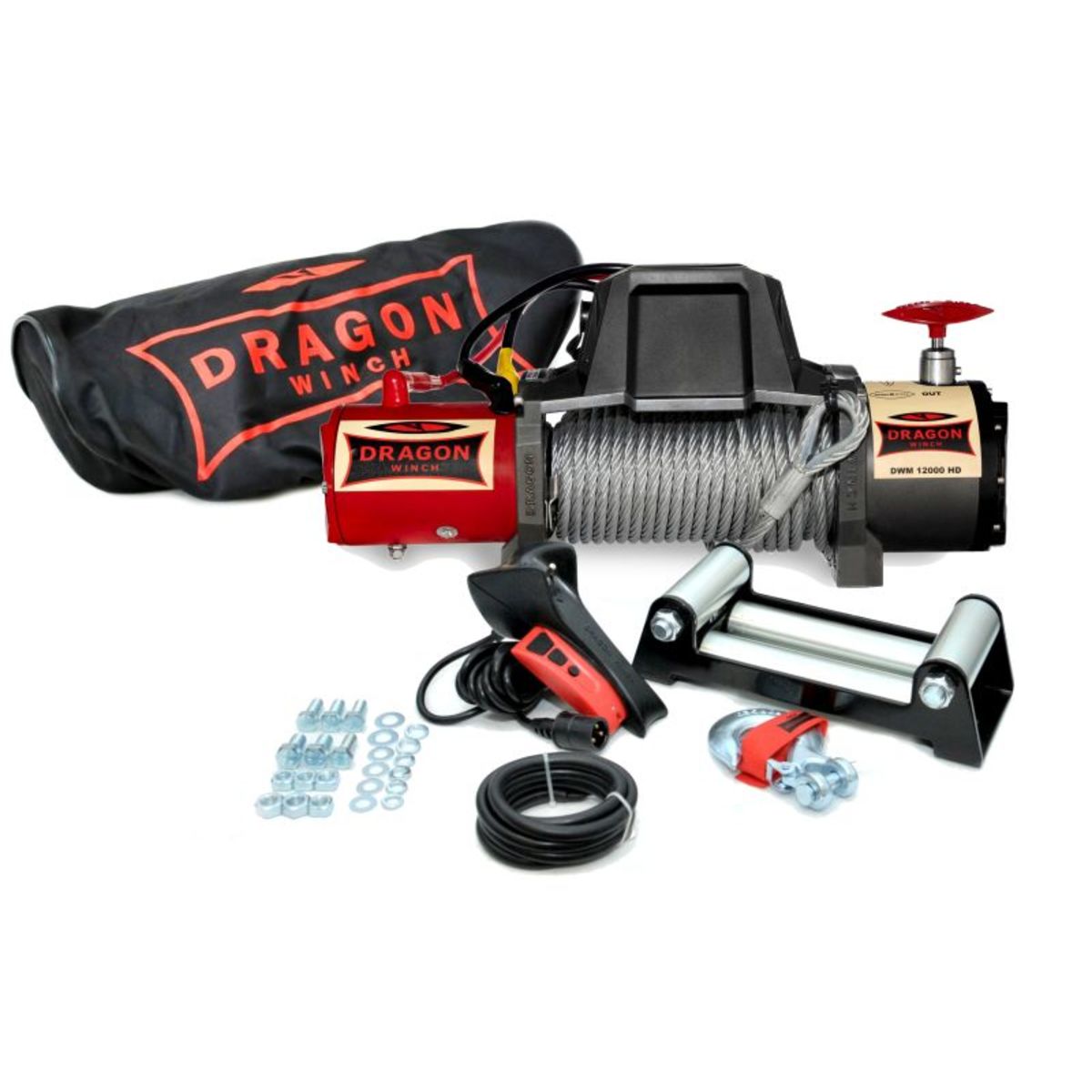 Treuil pour véhicules tout-terrain DRAGON WINCH DWM12000HDKIT2