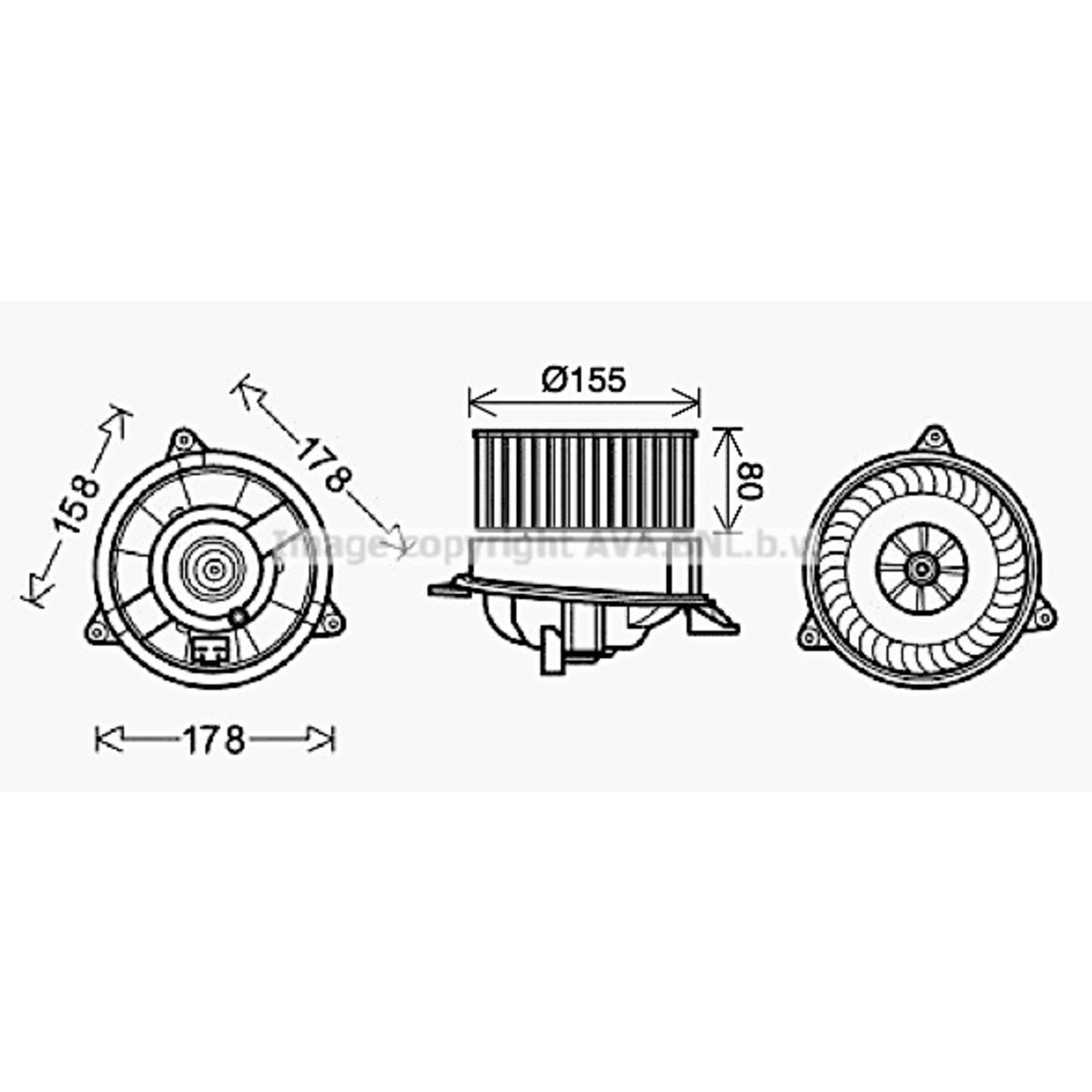 Image of Elektromotor, interieurventilator