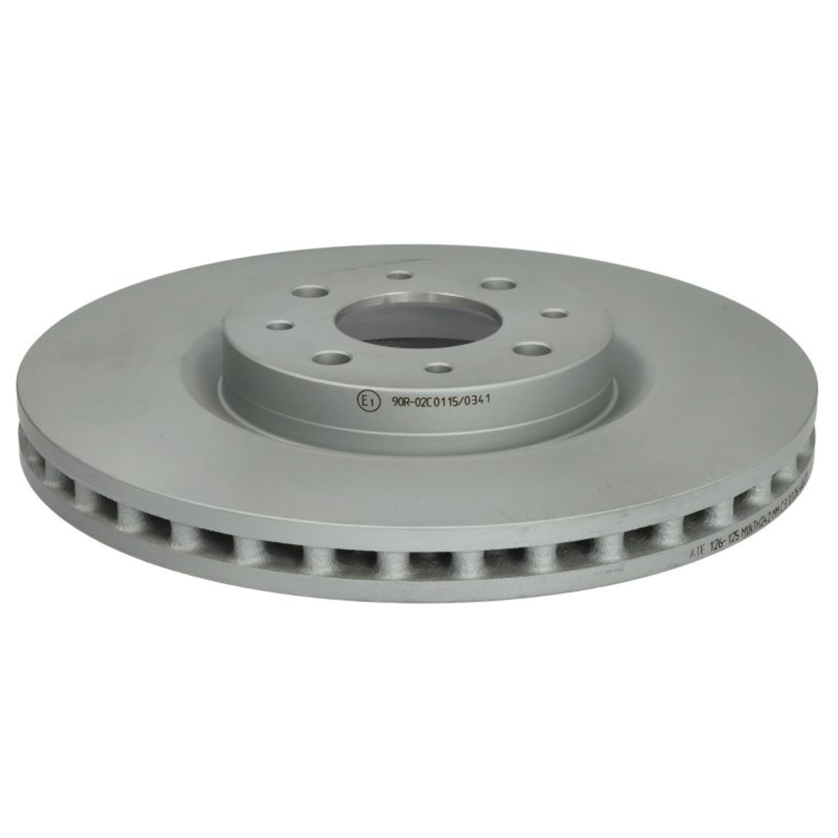 Disque de frein ATE 24.0126-0125.1 avant, ventilé, 1 pièce
