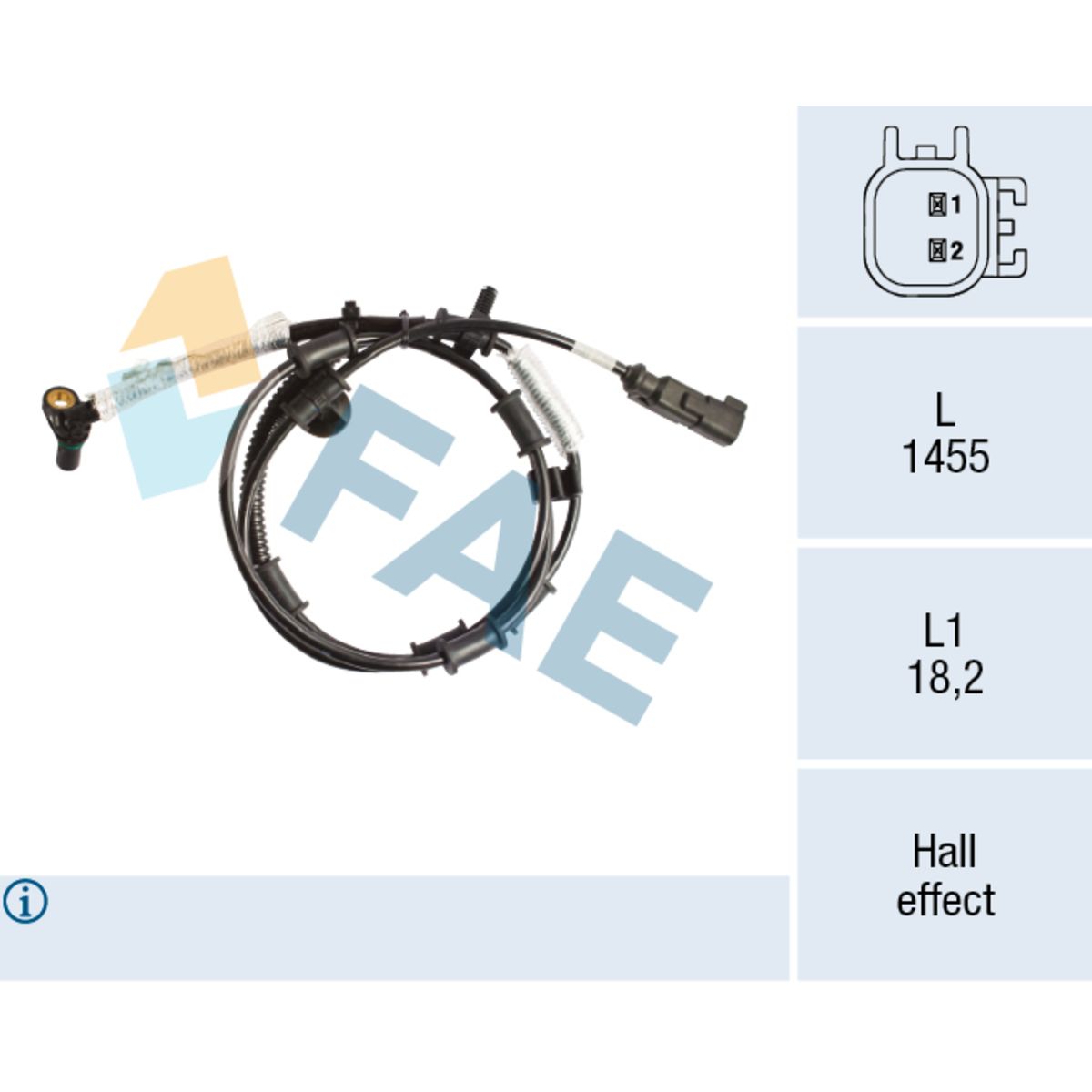 Sensor, Raddrehzahl FAE 78215