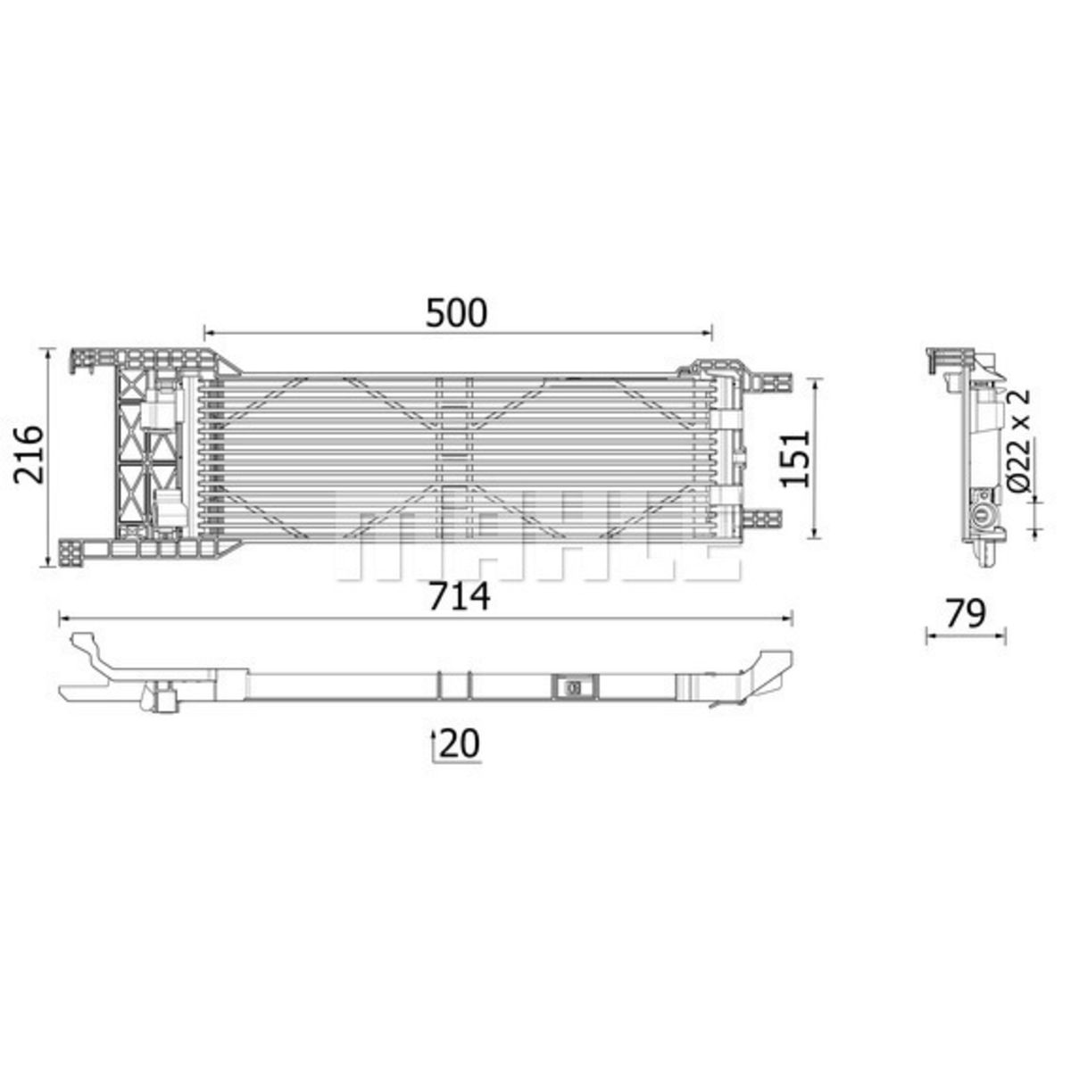 Image of Olie radiator, automatische versnellingsbak