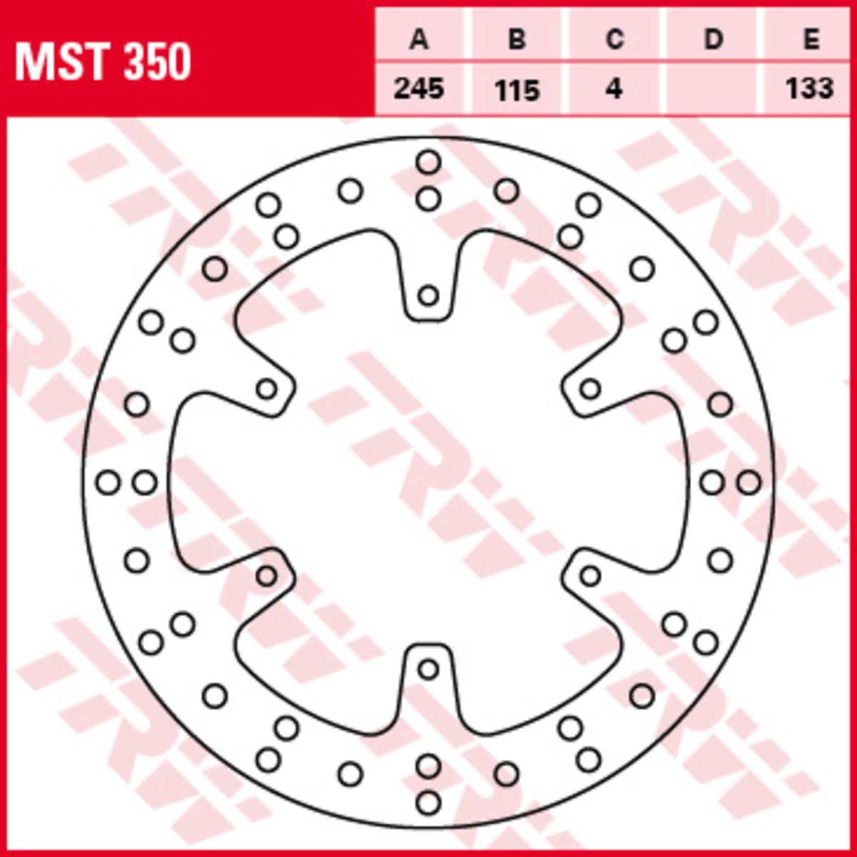 Disco freno TRW MOTO MST350