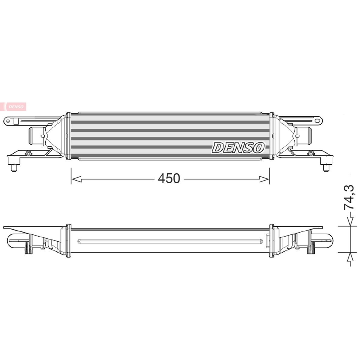 Denso Ladeluftkühler Dit01007