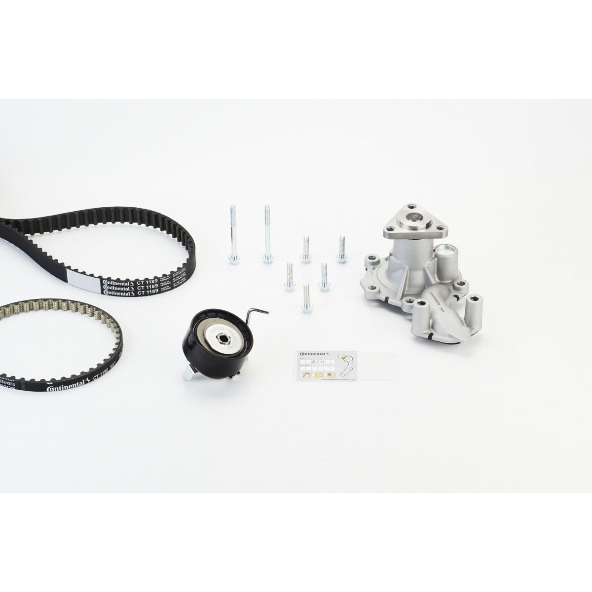 Image of Waterpomp+distributieriem set CONTINENTAL