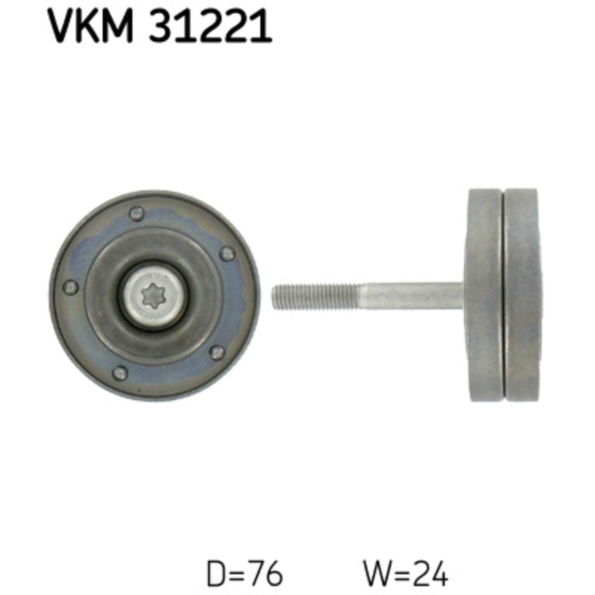 Image of Rondsel/geleiderpoelie, V-riem