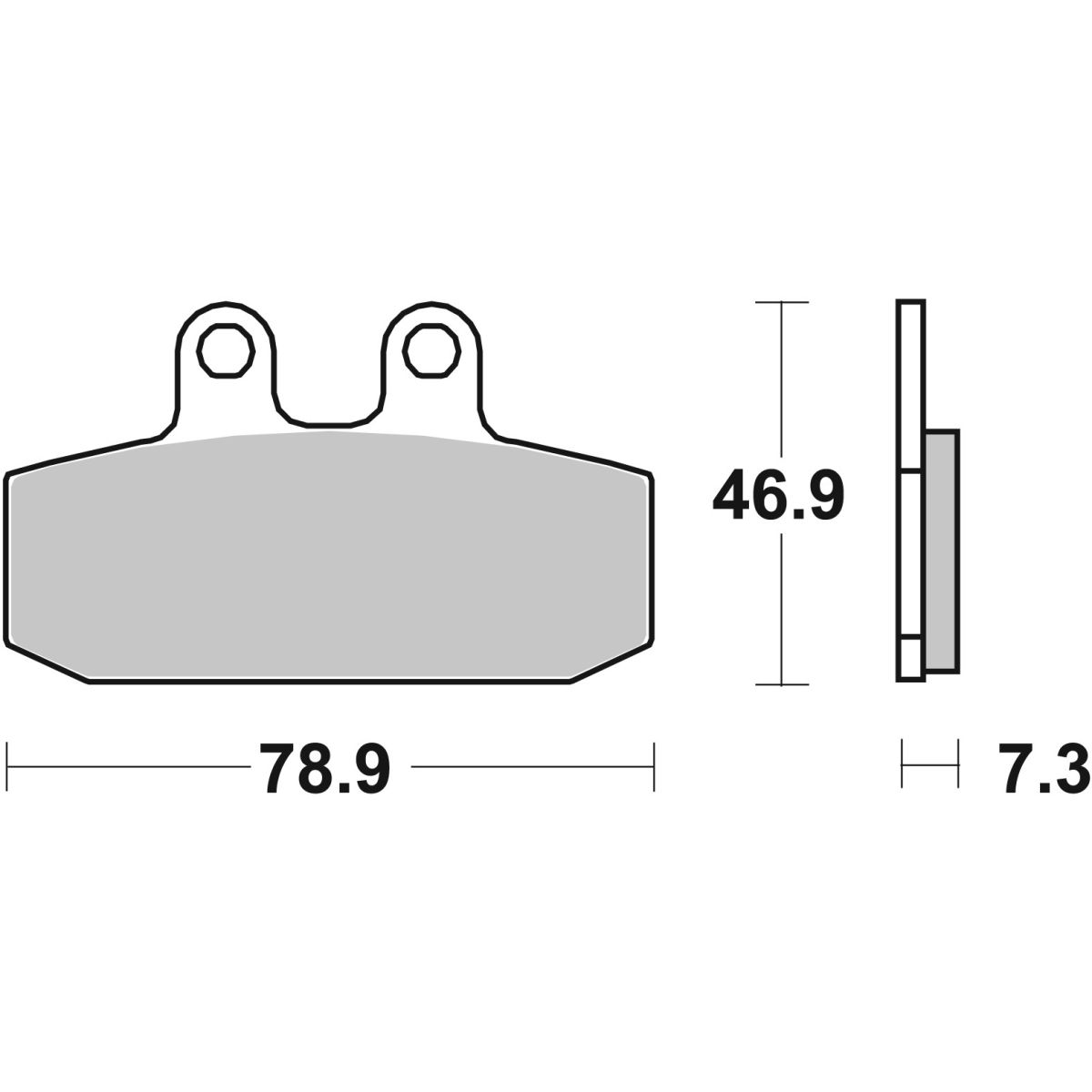 Brake pad BREMBO 07GR13CC