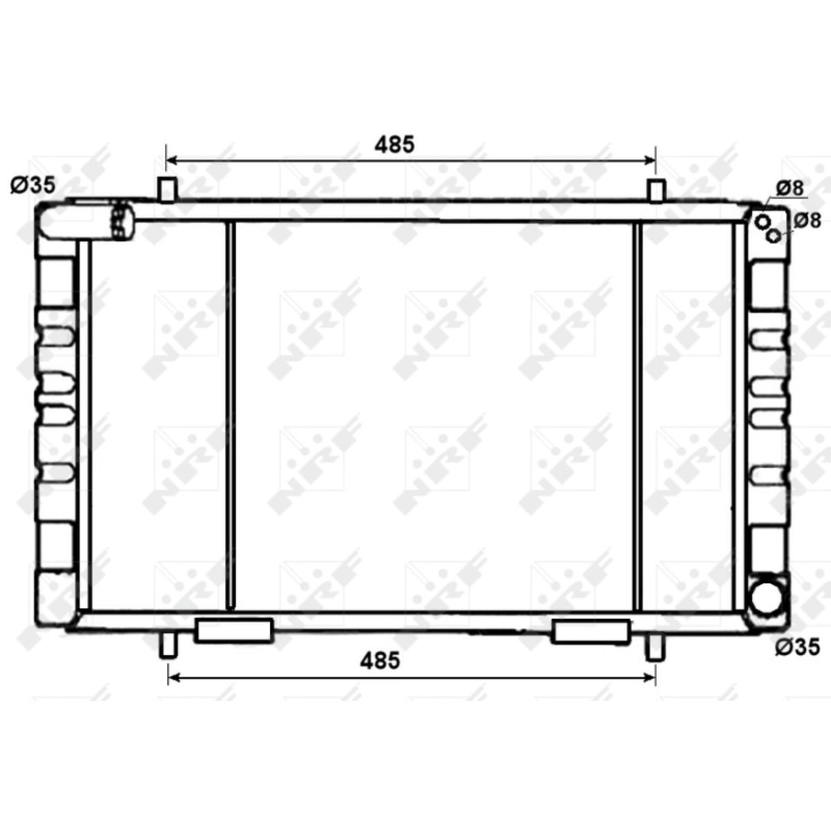 Für NRF 53070 RADIATOR - Bild 5