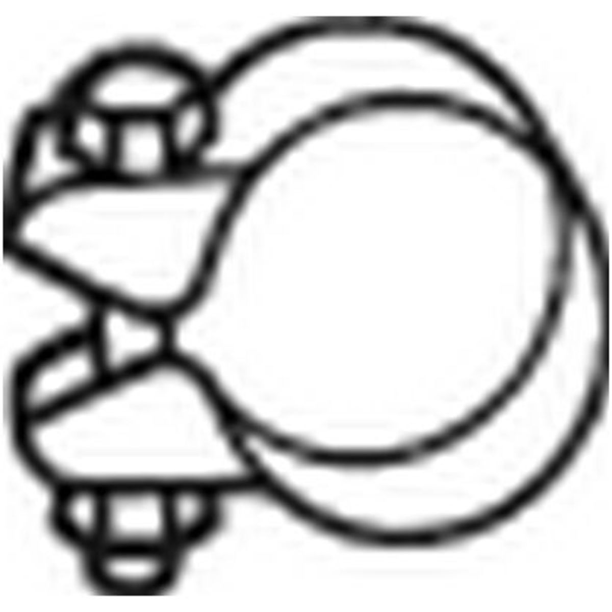 Image of U-klem, uitlaatsysteem  250-352