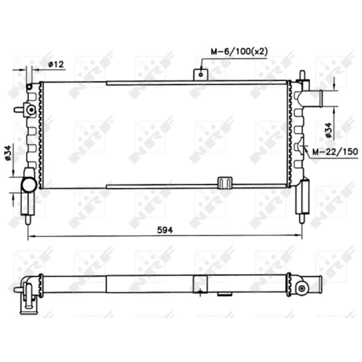 Nrf Radiator, Motorkoeling 58759