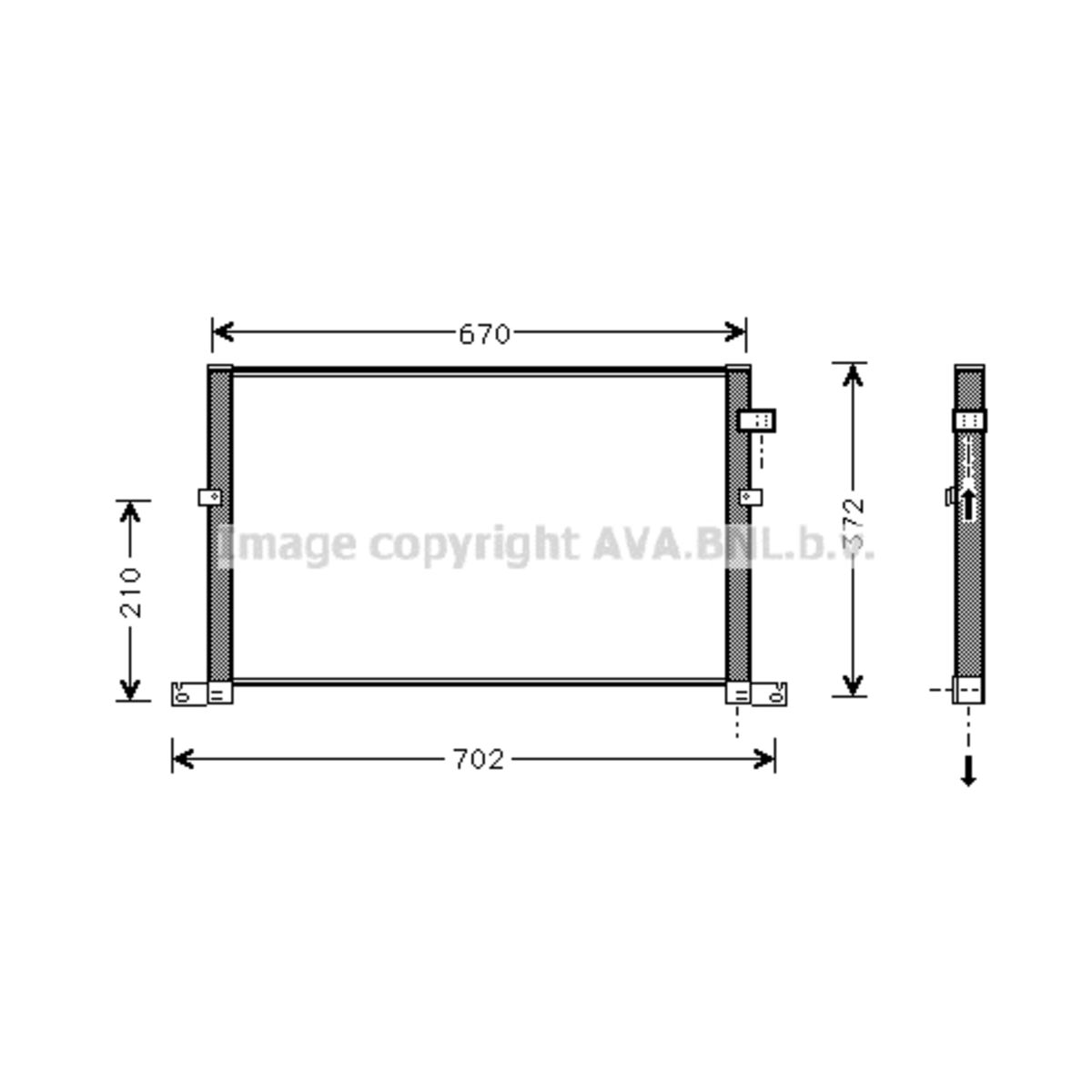 Image of Condensator, airconditioning   AVA
