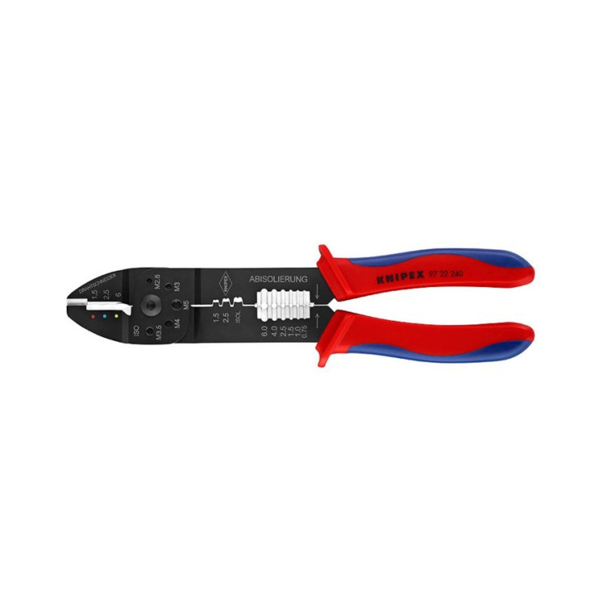 KNIPEX 97 22 240 Crimping Pliers Length: 240mm