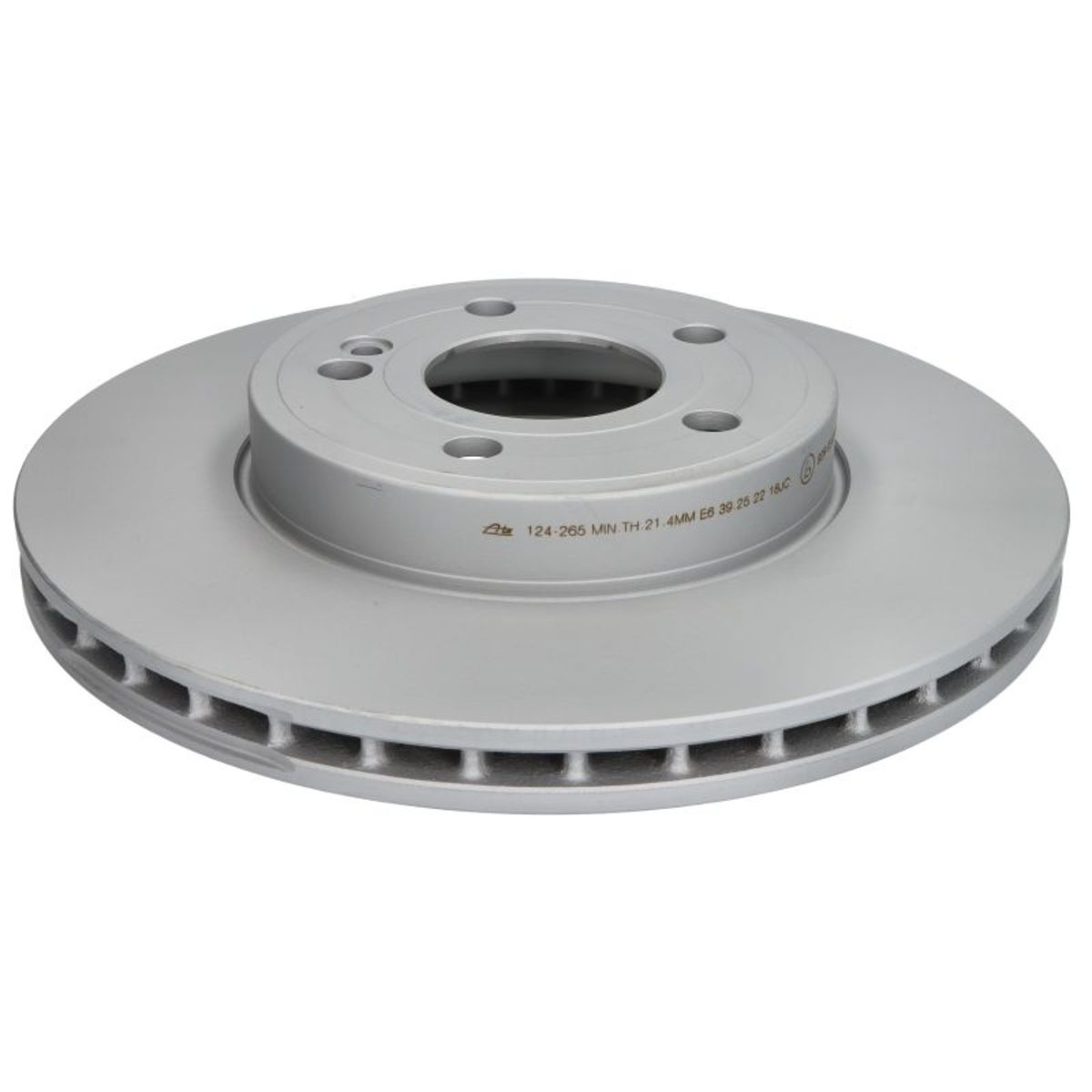 Disco freno ATE 24-0124-0265-1-02 anteriore, ventilato, altamente carbonizzato, 1 Pezzo