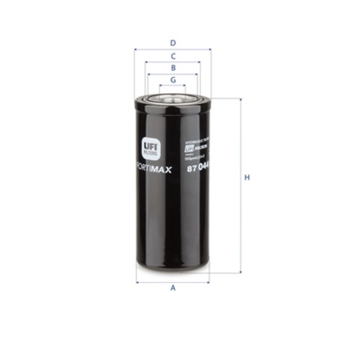 Filter, Arbeitshydraulik UFI 87.044.00