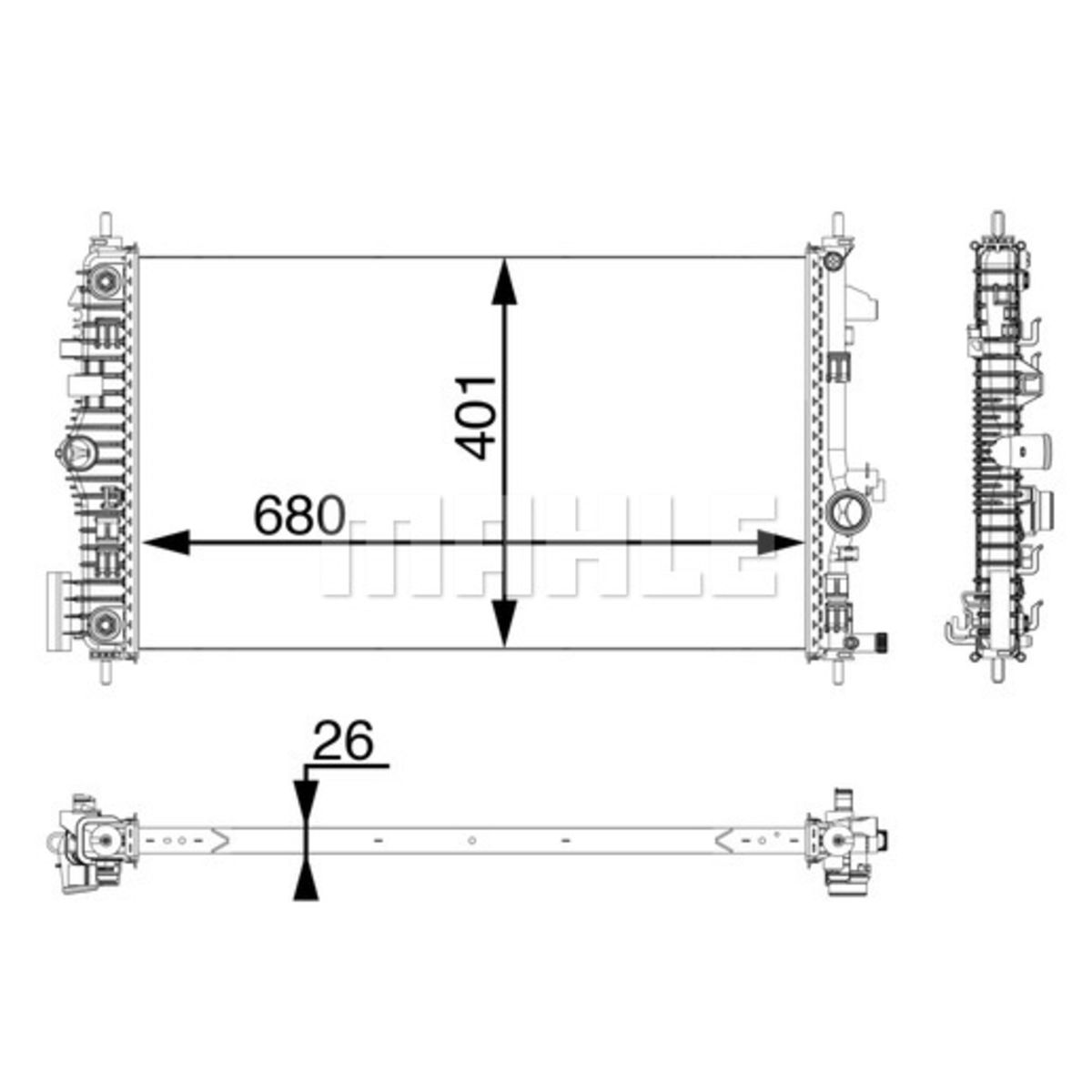 Image of Radiator, motorkoeling