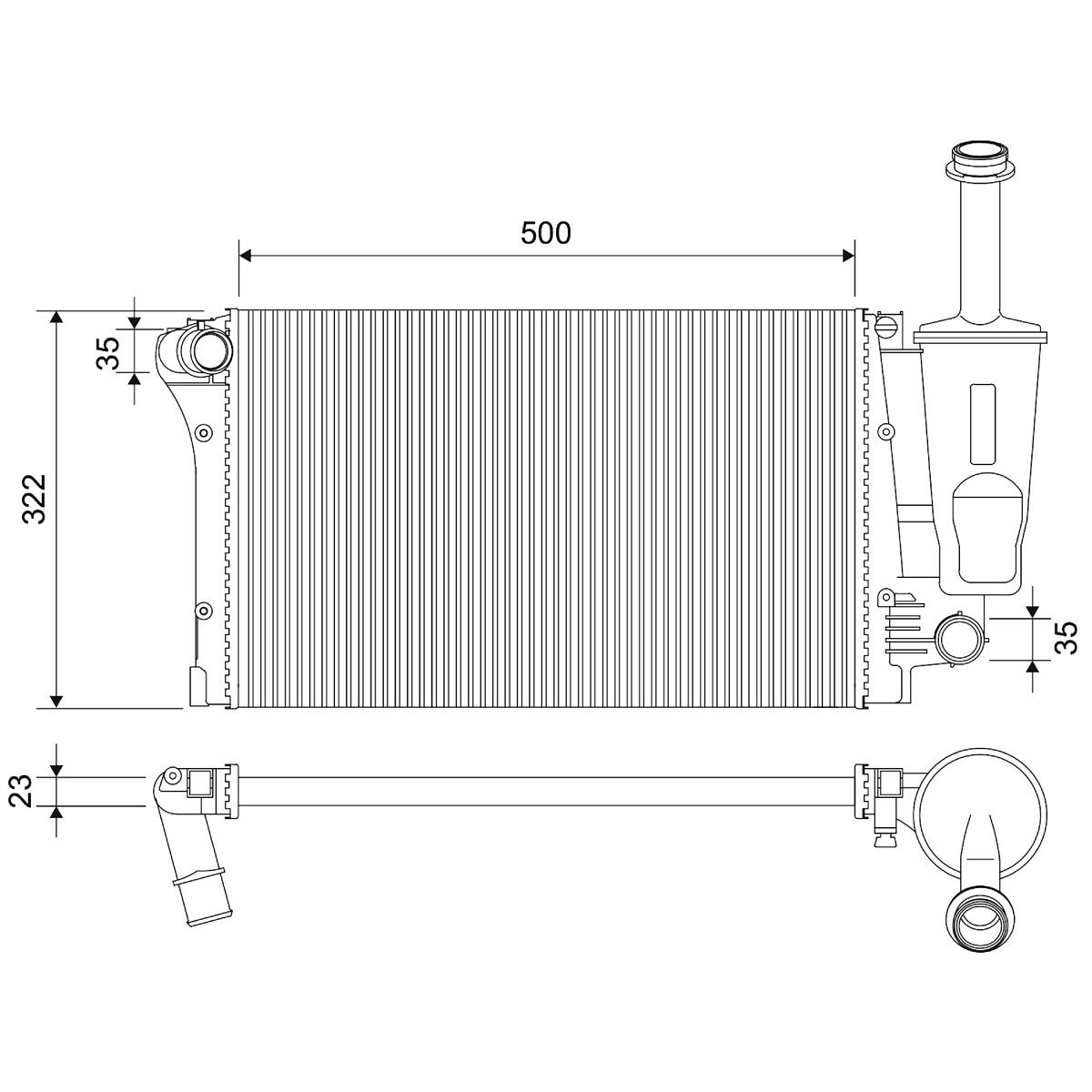 Motorkühler VALEO VAL701886