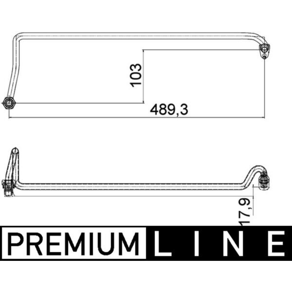 Tubo dell'olio MAHLE AHX 5 000P