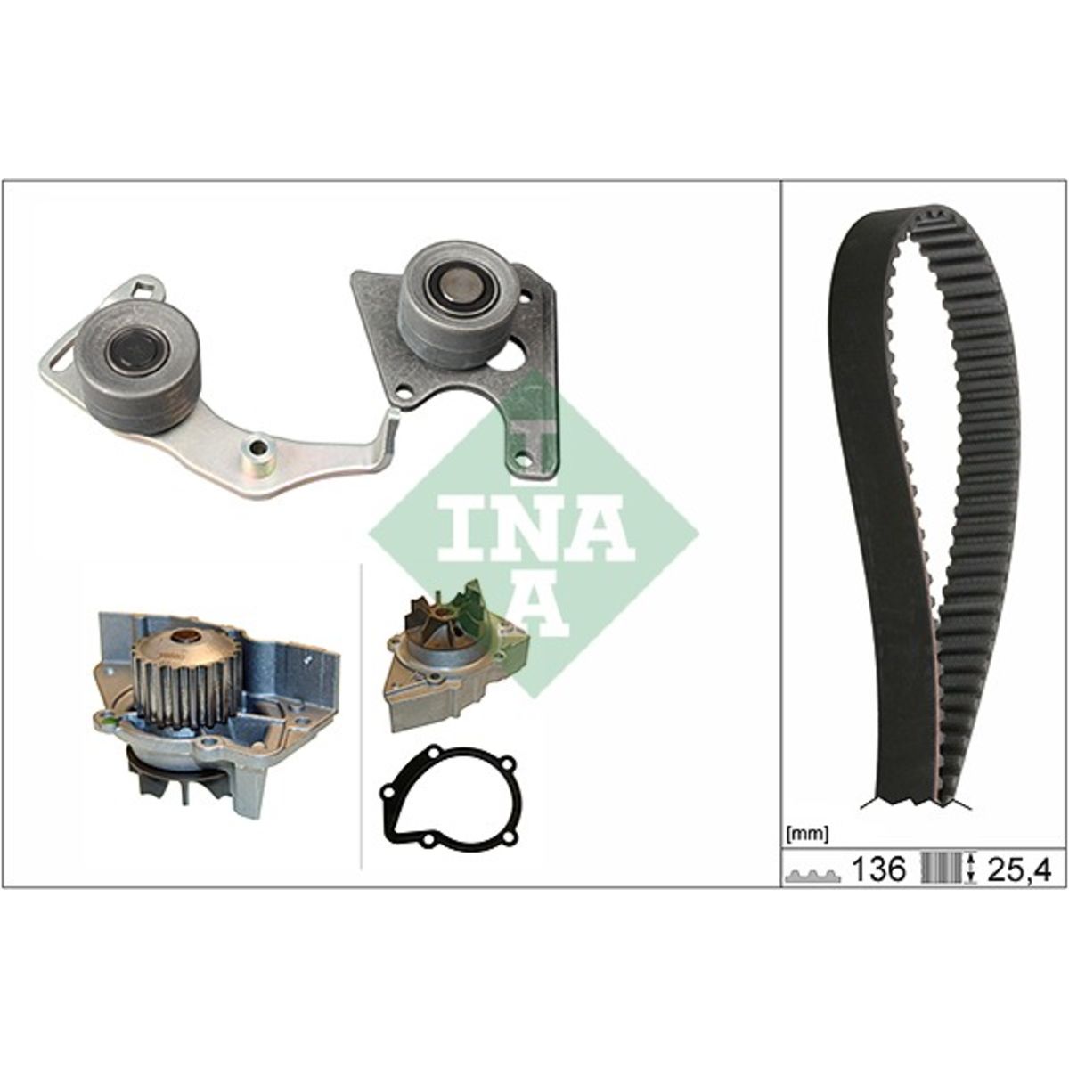 Schaeffler Ina Kit Distribution Avec Pompe À Eau 530 0096 31