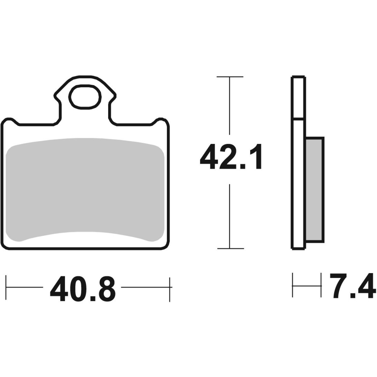 Brake pad BREMBO 07GR16SX