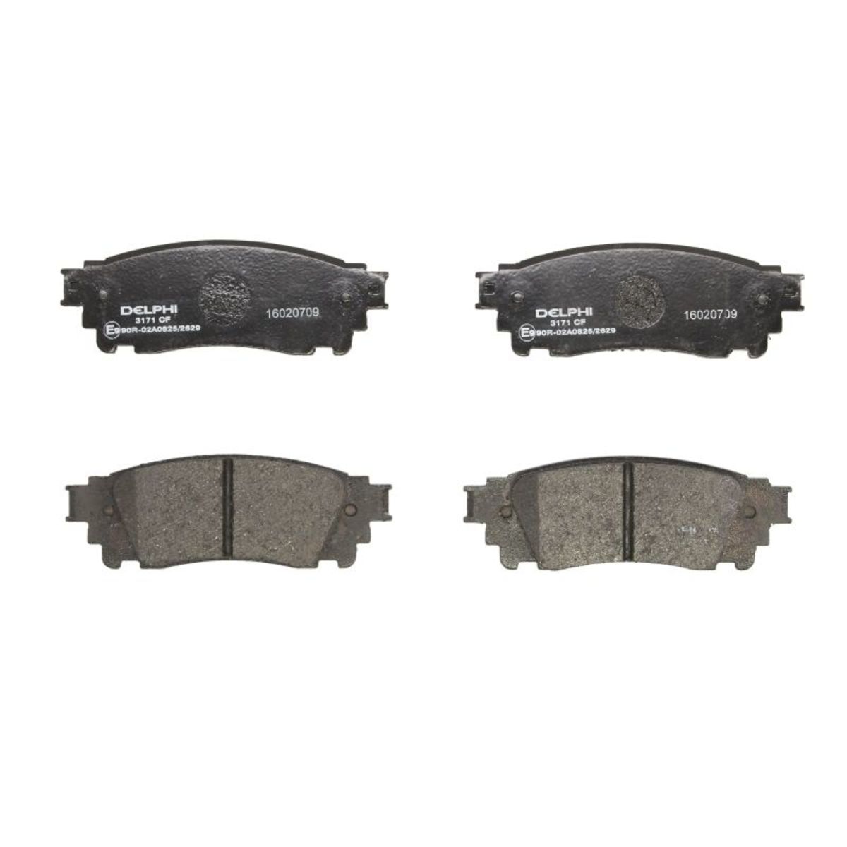 Delphi Bremsbelagsatz Hinten Lp3171